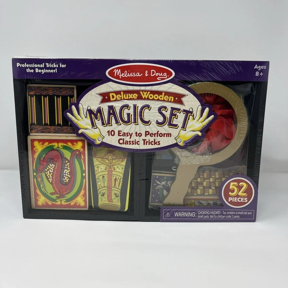 Deluxe Wooden Magic Set 52 Pieces Melissa & Doug Ages 8+ New Sealed Box